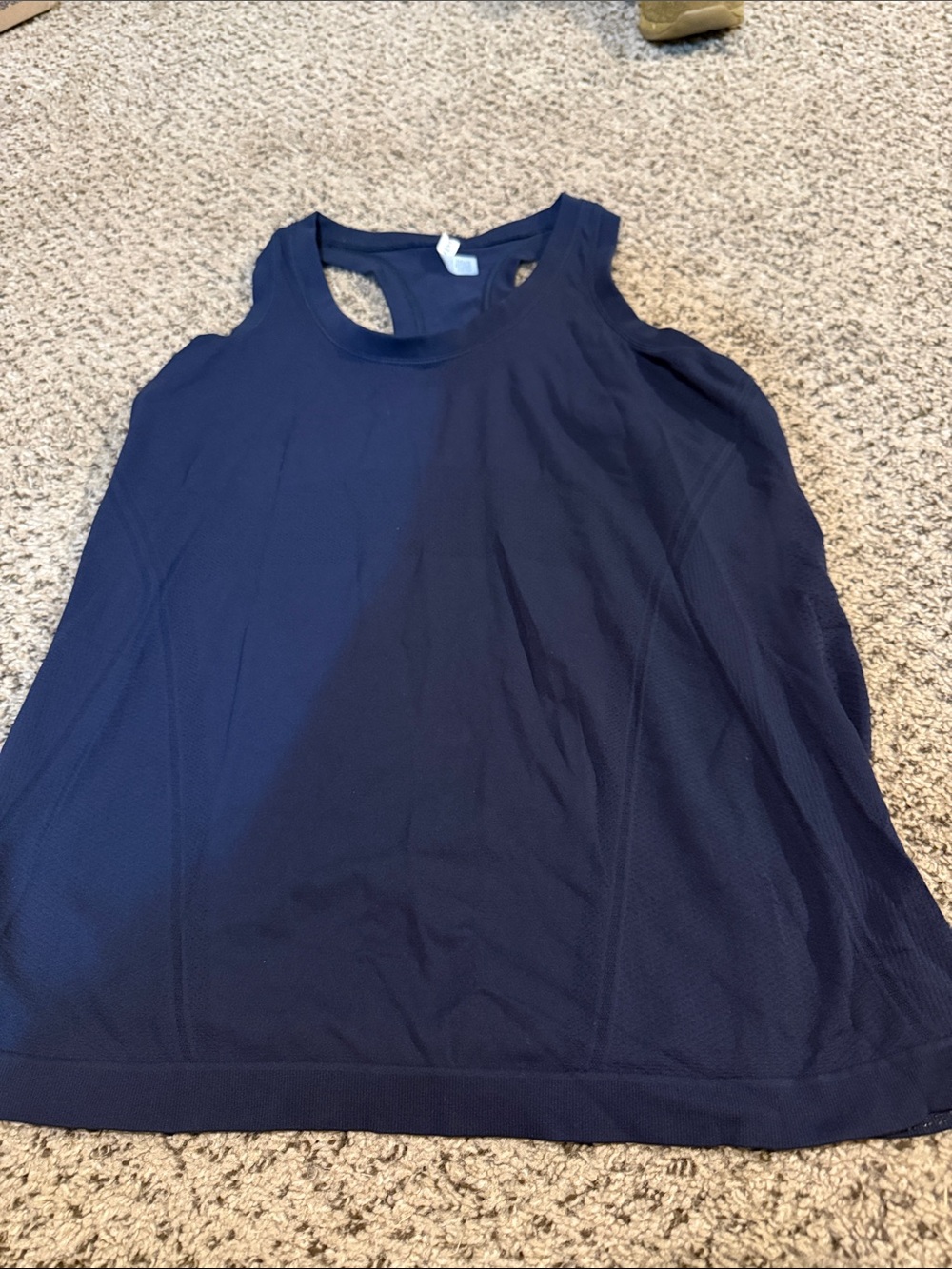 Athleta Navy Blue Racerback Athletic Tank Top Size XL